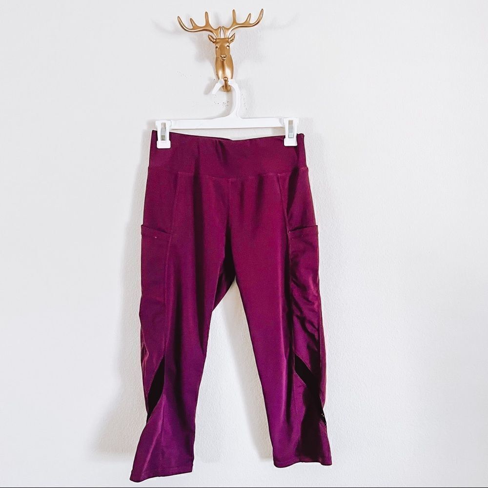 Gm fashion Maroon Leggings Size L/XL